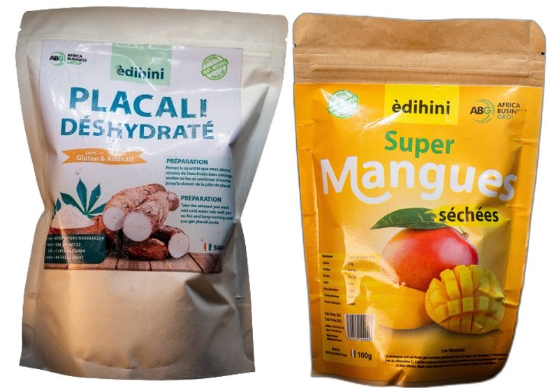 Pack de Super mangues séchées-Placali déshydraté d'Africa Business Group 600g
