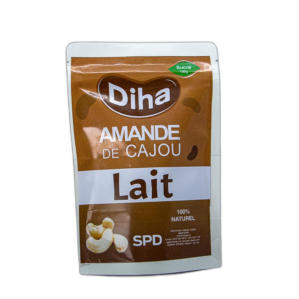Amande de cajou au lait Diha de SPD 100g