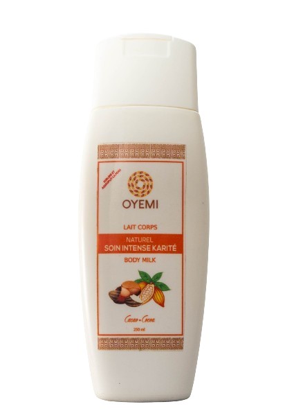 Body milk karité cacao de Oyémi 250mL